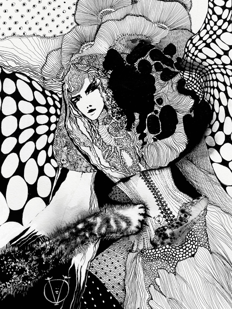 ALICE BEFRIENDS THE CHESIRE CAT, 2023